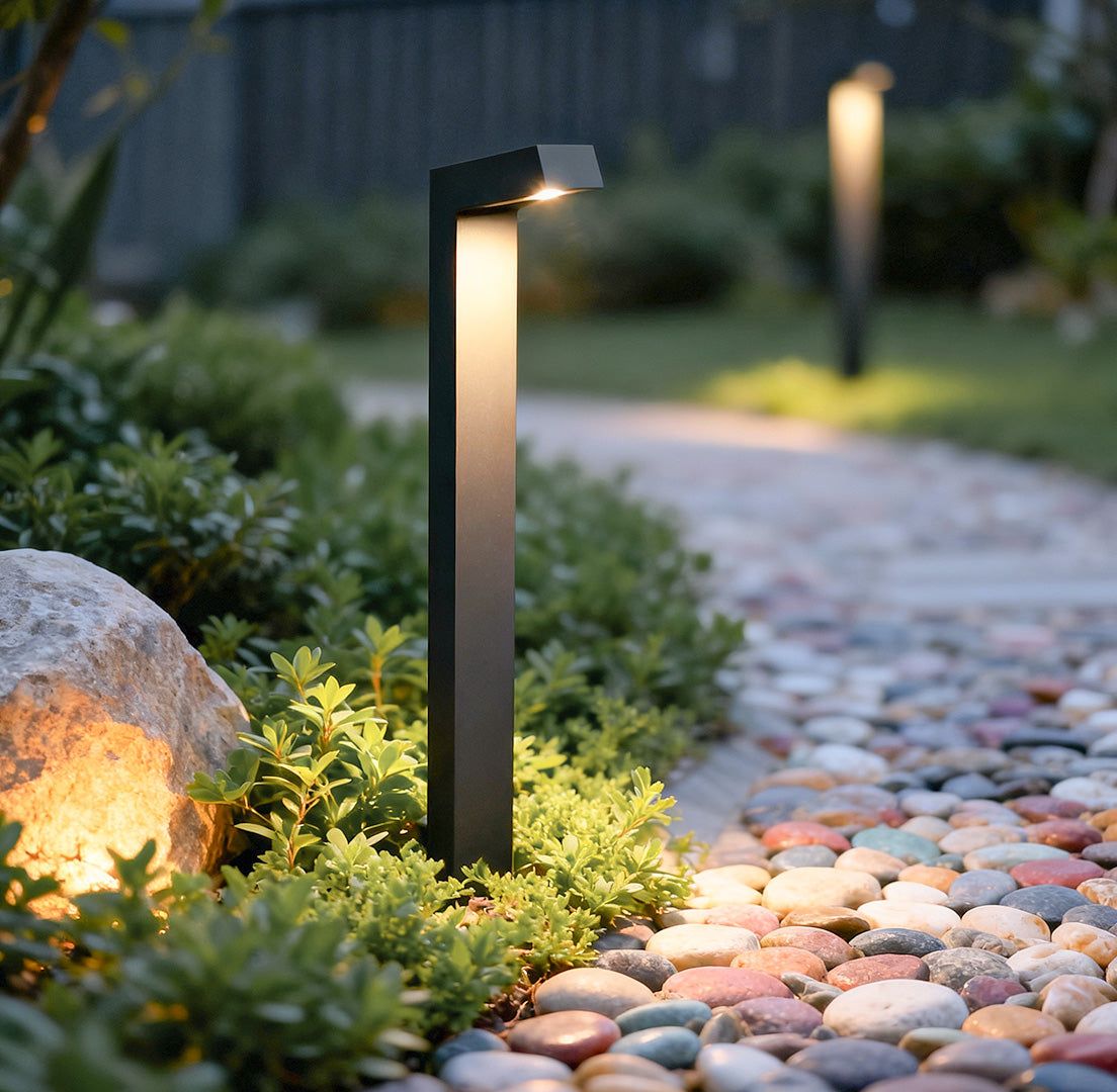 Modern outdoor pathway lighting